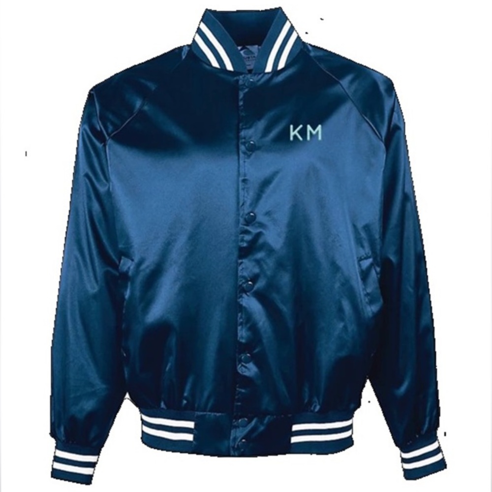 Navy Bomber Jacket - image 1